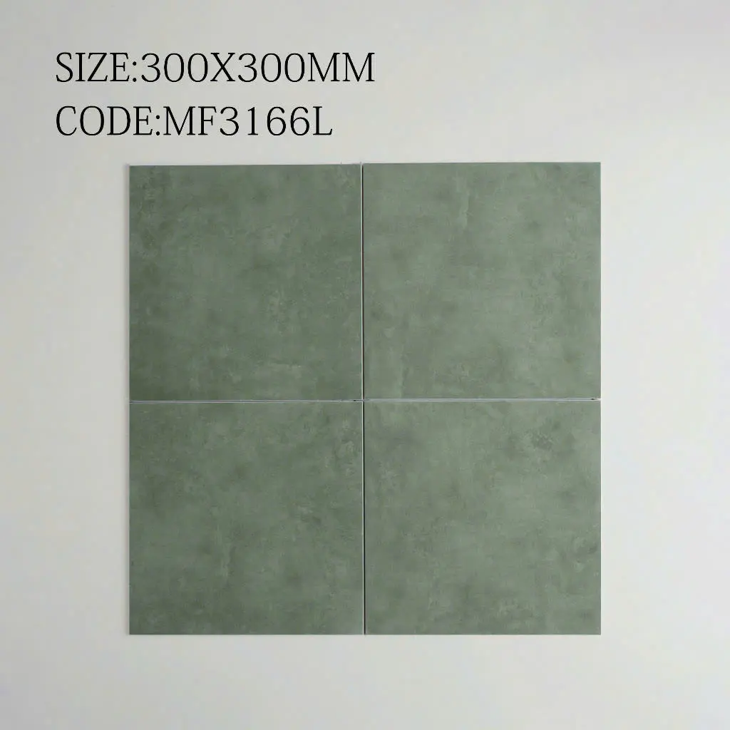 Gạch bông TQ, KT 300x300 mm, Xương Porcelain mặt mờ mã MF3166L (1h/1m/11v)