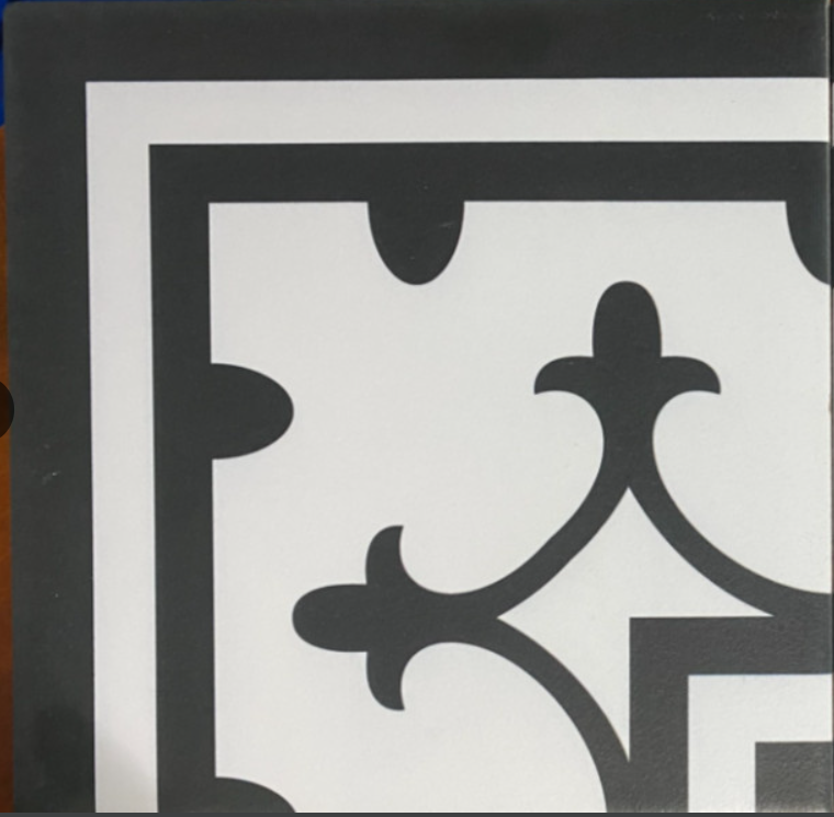 Gạch Bông Góc Hình Móc Câu kt 200x200 mm mã 2003A