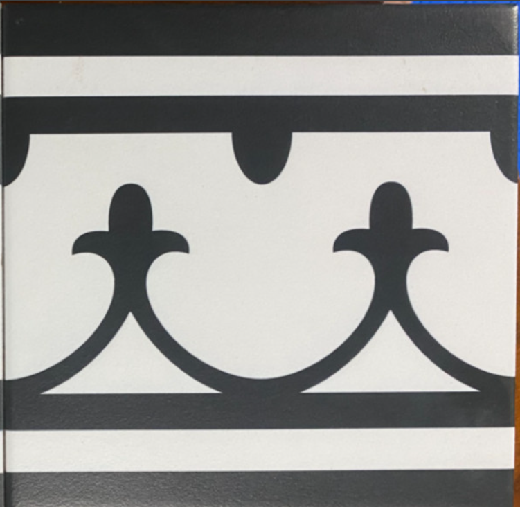 Gạch bông TQ, KT 200x200 mm, Xương Porcelain mặt mờ mã P201-H1