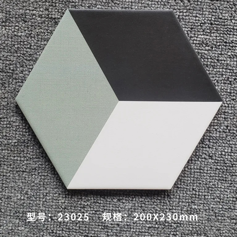 Gạch Bông lục giác 3D KT 200x230x115mm mã 23025