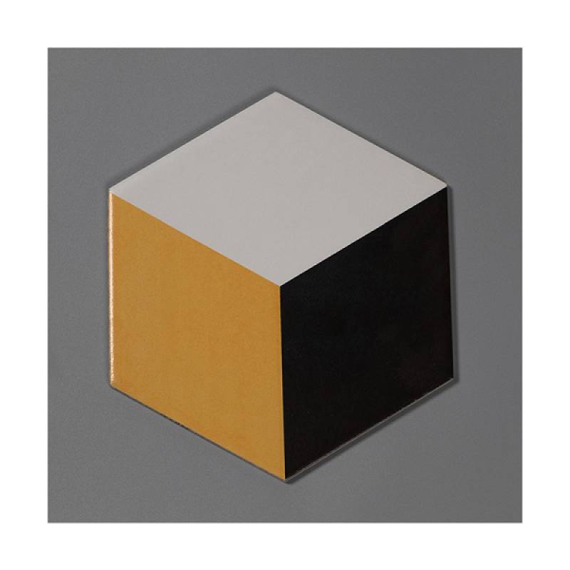 Gạch thẻ hình lục giác 3D ốp tường trang trí 115x200x230mm A022
