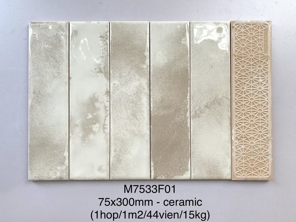 Gạch thẻ 75x300 mm mã M7533F01 (1h/1m/44v)