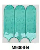 Gạch thẻ lông vũ nhập khẩu, màu xanh, KT 60x200mm, Mã M9306-B