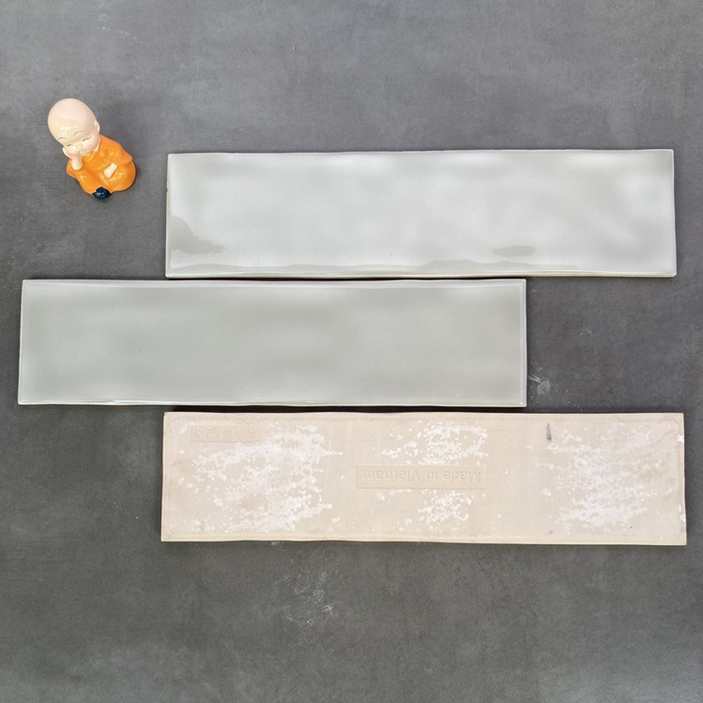 Gạch thẻ Việt Nam KT 75x300 mmxám bóng lượn loại 1 mã STA75301PV