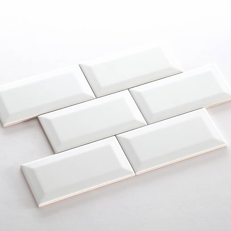 Gạch thẻ trang trí cao cấp VN, KT 75x150mm màu trắng bóng vát mã PSTA75150-B loại ưu (1h/1.35m/120v)