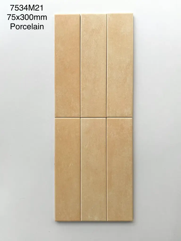Gạch thẻ porcelain 75x300 mm mã MD7534M21