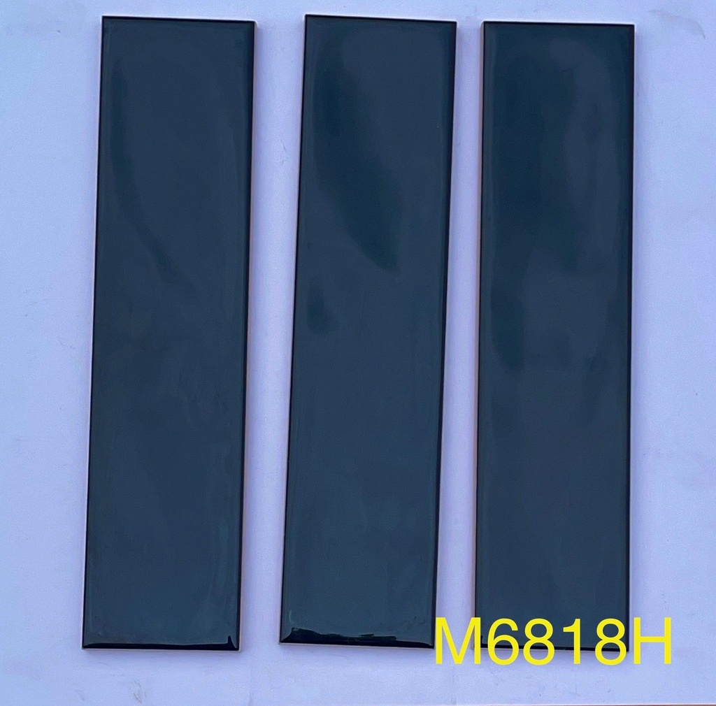 Gạch Thẻ 68x280mm0 Men Bóng Lượn Mặt Màu Xanh Dương