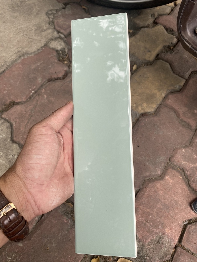 Gạch Thẻ 75x300 mmBóng Phẳng Màu Xanh Mint STA75315_S