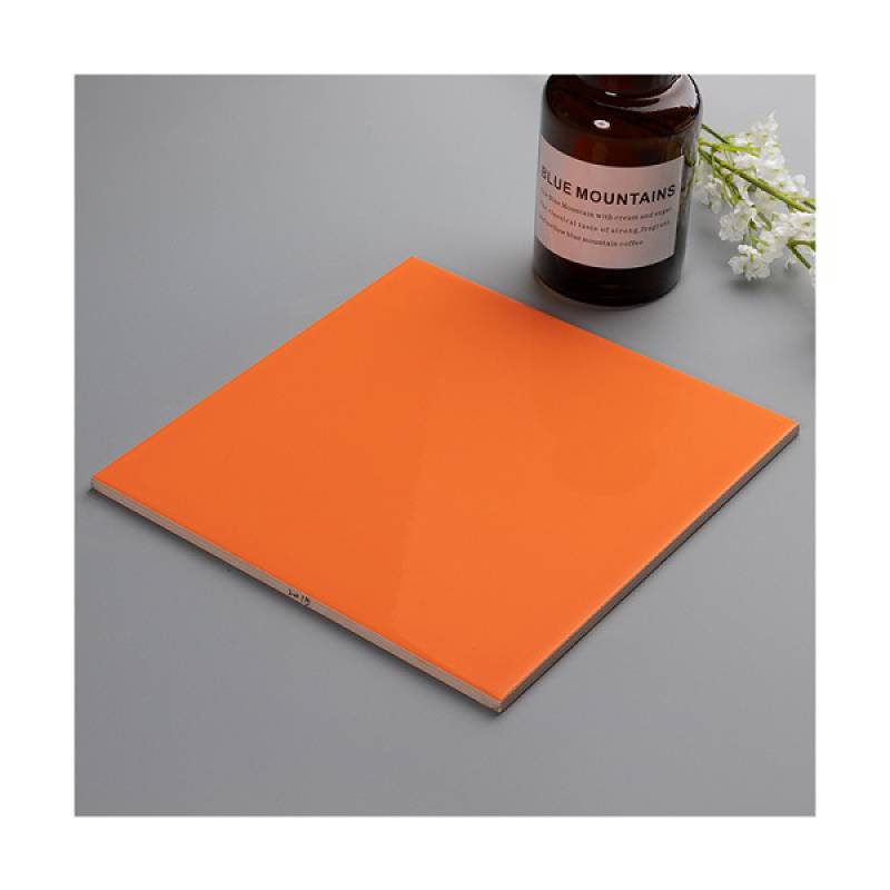 Gạch thẻ trang trí phòng tắm và nhà bếp 200x200 mm 2015 màu cam