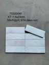 Gạch thẻ trắng men mờ LNA752300M KT 75x230mm