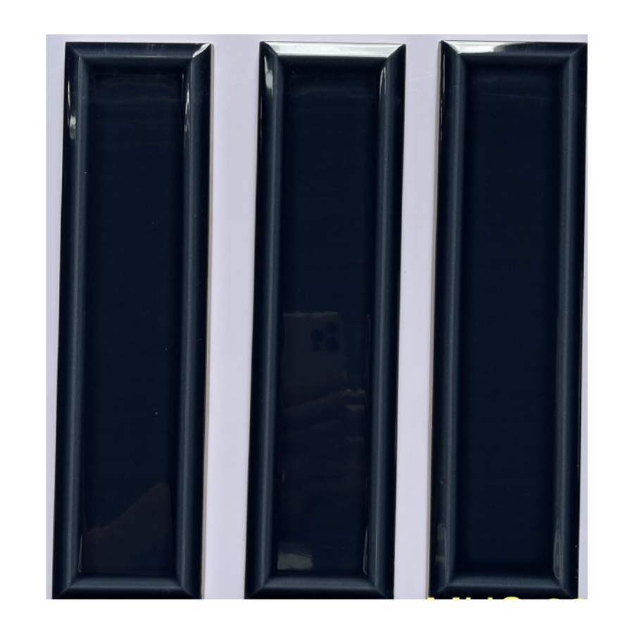 Gạch thẻ xanh dương đậm bóng lõm 68x280 mm MHS 6818