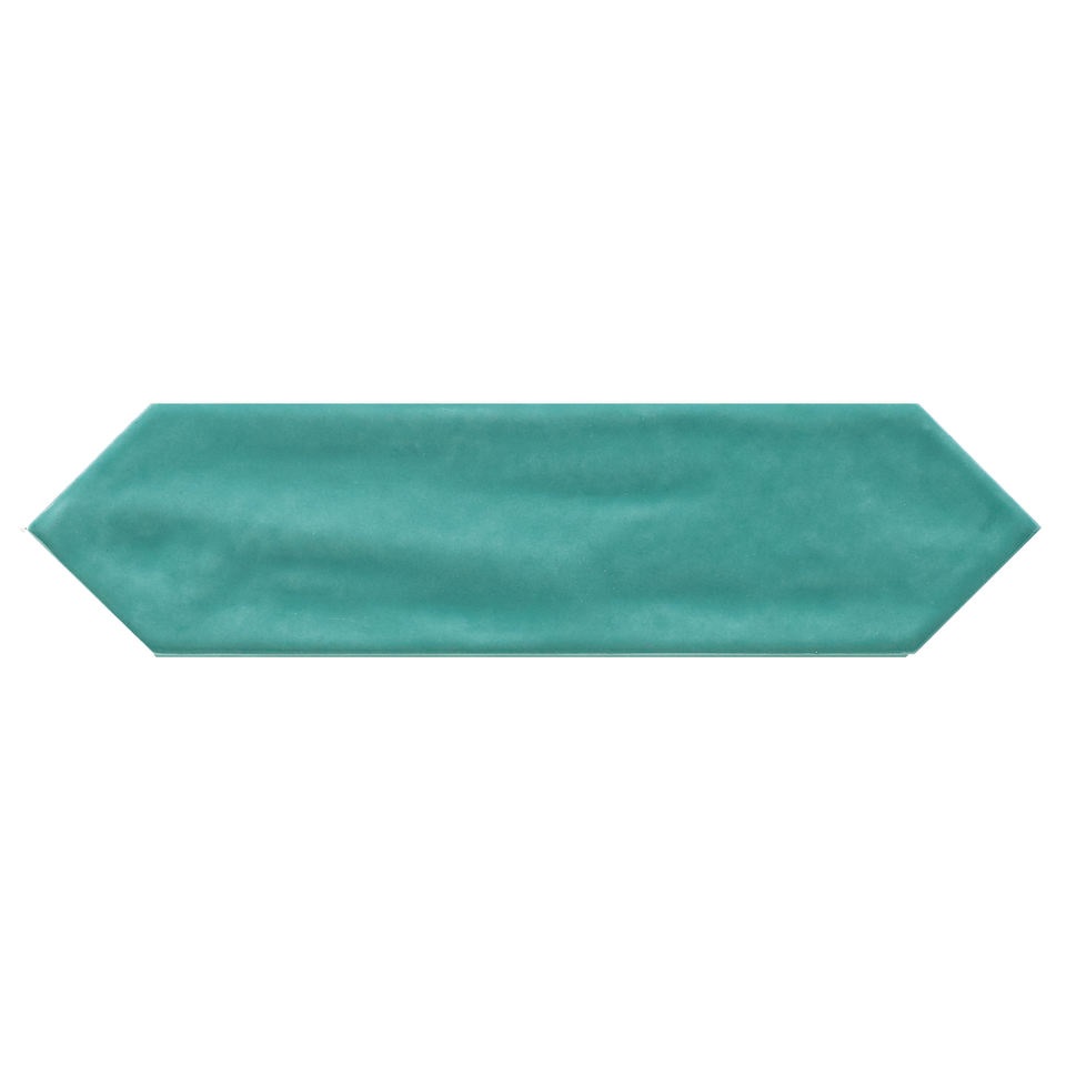 Gạch thẻ xanh đậm khuôn xẻ góc 75x300mm