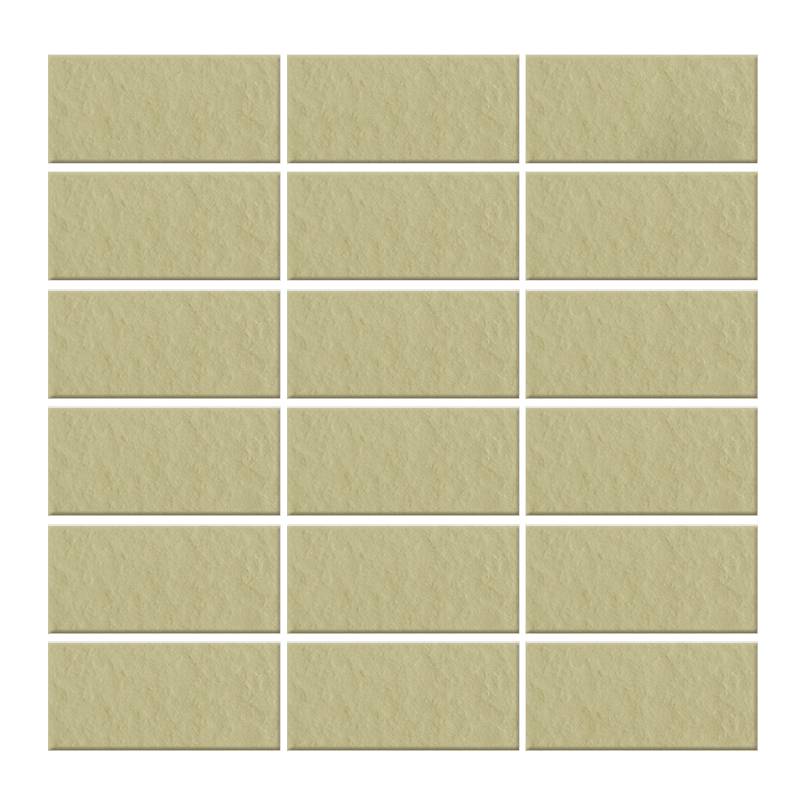 Gạch thẻ ốp tường màu vàng chanh bề mặt sần 45x95mm 4933