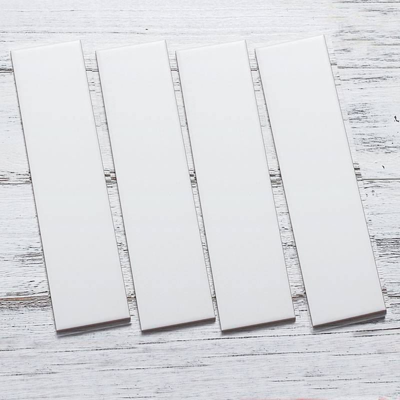 Gạch thẻ trang trí VN, KT 100x300 mm trắng mờ phẳng mã PSTA1306 loại ưu (1h/1.2m/40v)