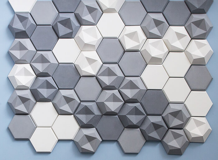 Gạch lục giác 200x230x115 mm mã 3D017