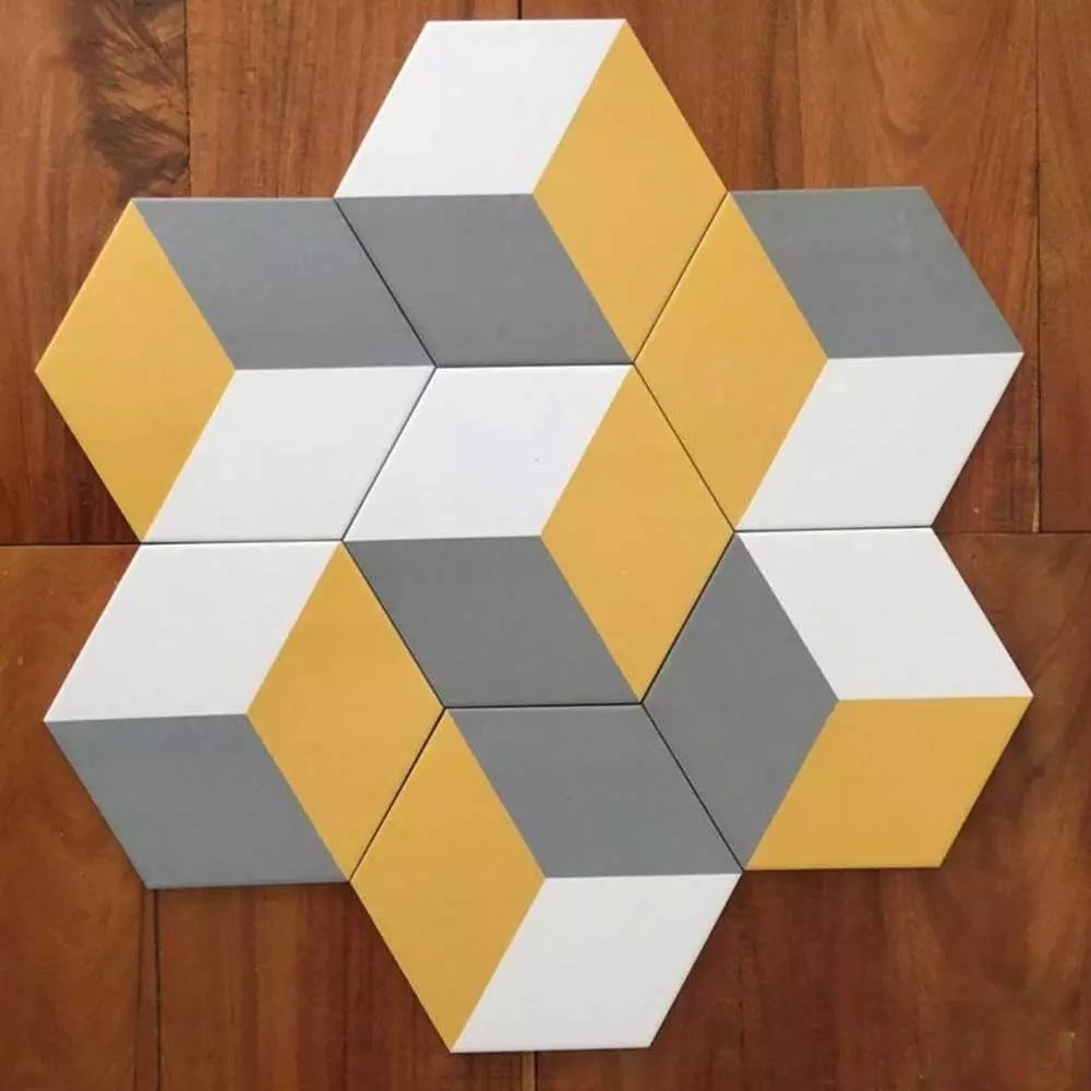 Gạch lục giác mix KT 200x230x115 mm mã 23030