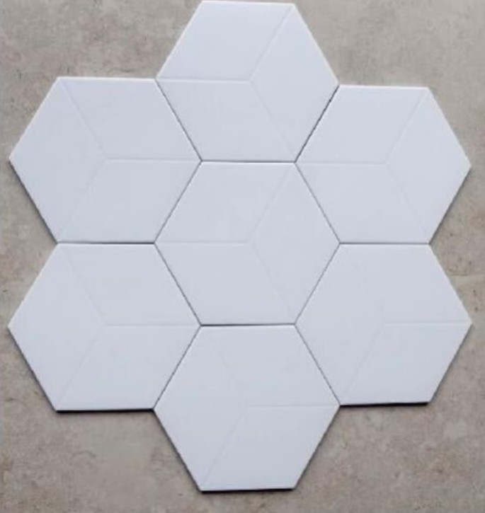 Gạch lục giác trắng tia 200x230x115 mm mã 23200A