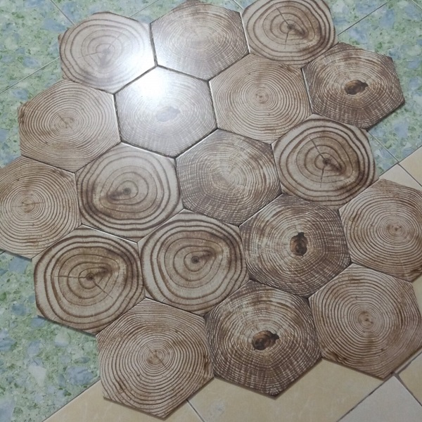 Gạch lục giác vân gỗ KT 200x230x115 mm mm 23031