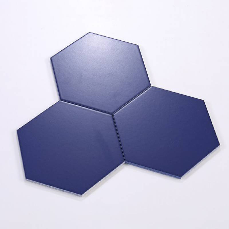 Gạch lục giác xanh đậm men mờ 200x230x115 mm mã NGT_M23208_MDC