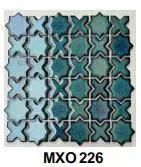 Gạch mosaic cao cấp nhập khẩu, màu xanh lá, KT vỉ 300x300 mm, MXO 226