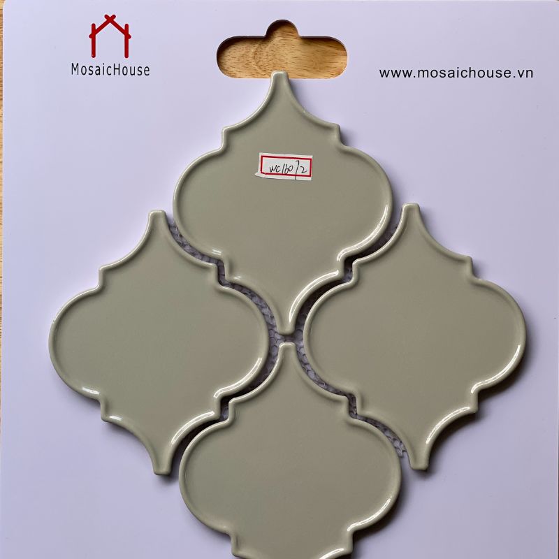 Gạch Mosaic Men Mờ 300x300 mm Màu Xám Đậm (923)