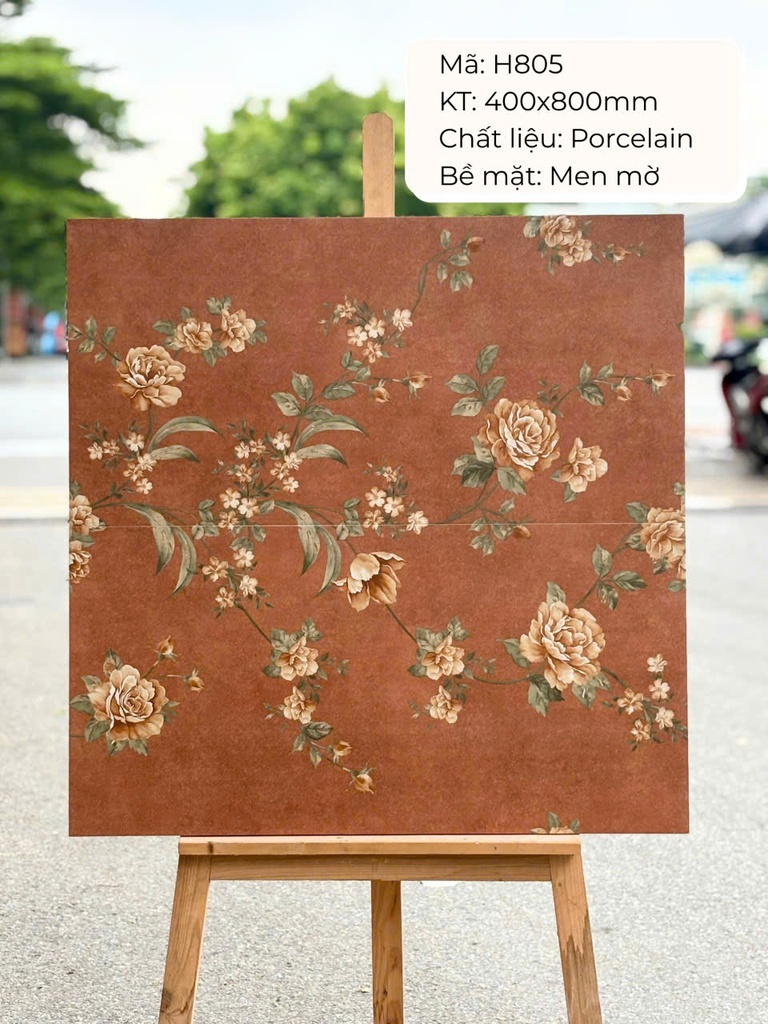 Gạch ốp lát TQ, KT 400x800 mm Xương Porcelain mặt mờ mã H805 (1thùng/ 1.92m2/ 6v/ 36,5kg)