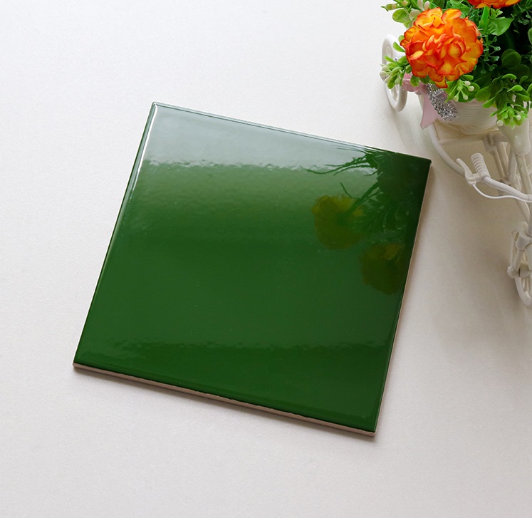 Gạch thẻ VN, KT 100x100 mm màu xanh đậm bóng phẳng mã M1112_S loại ưu