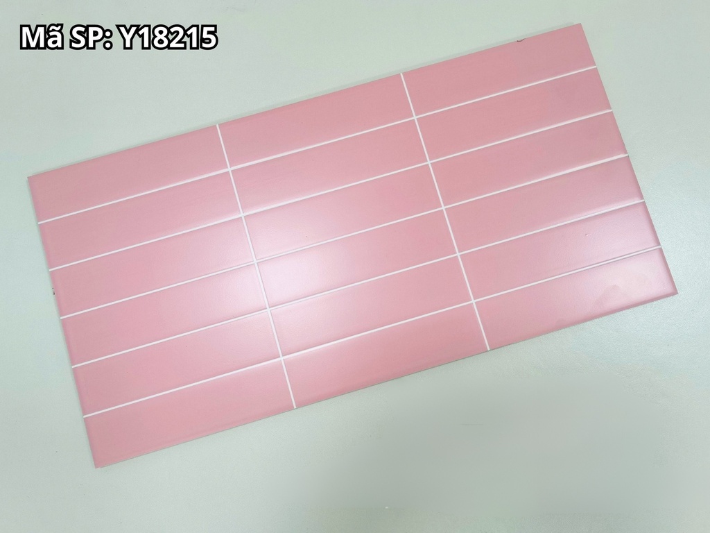 Gạch trang trí giả thẻ TQ, KT 300x600mm màu hồng mở mã Y18215