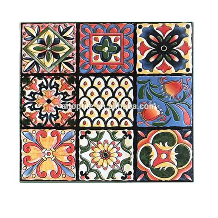 Gạch gốm thủ công trang trí kiểu Morocco 20x20 mm