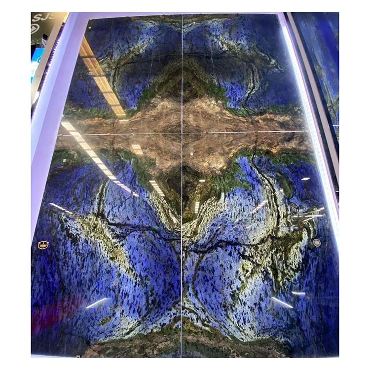 Ốp tường đá tự nhiên Granite men xanh lam thạch anh