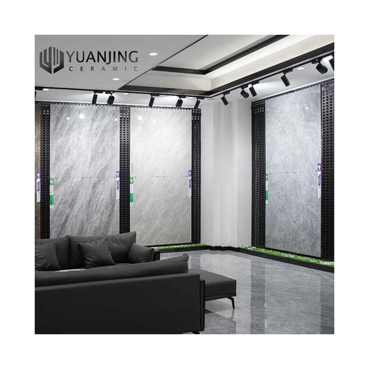 Gạch lát nền men sứ vân đá cẩm thạch bóng cao cấp Kajaria trắng