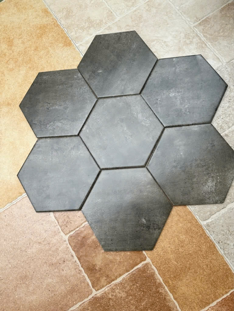 Gạch lục giác nhập khẩu xương porcelain men matt KT 230x 200mm mã FL238