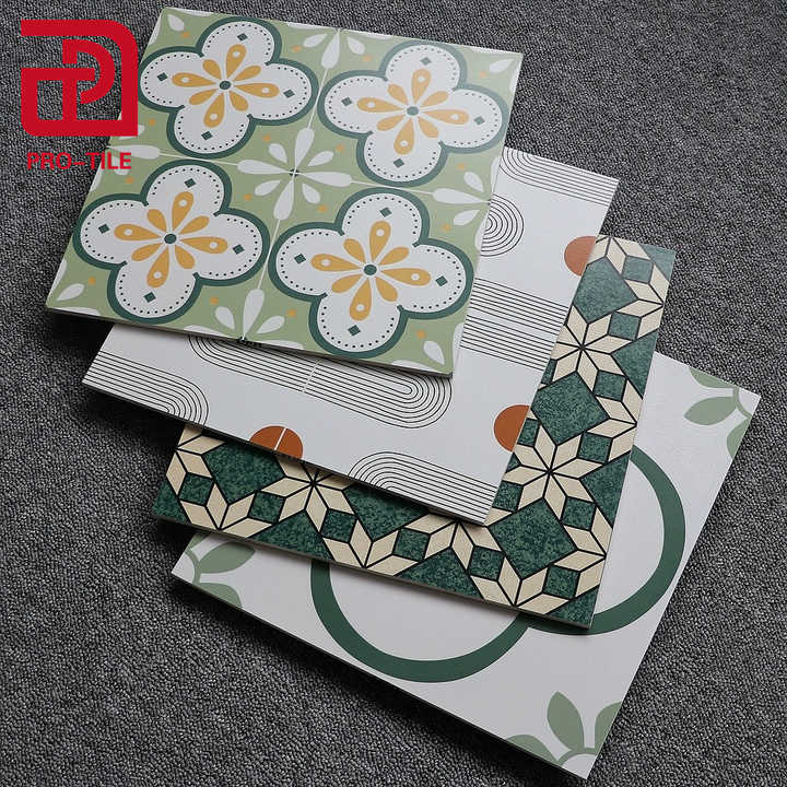 Gạch men hoa chống trơn mượt 40*40 cho lát sàn vườn