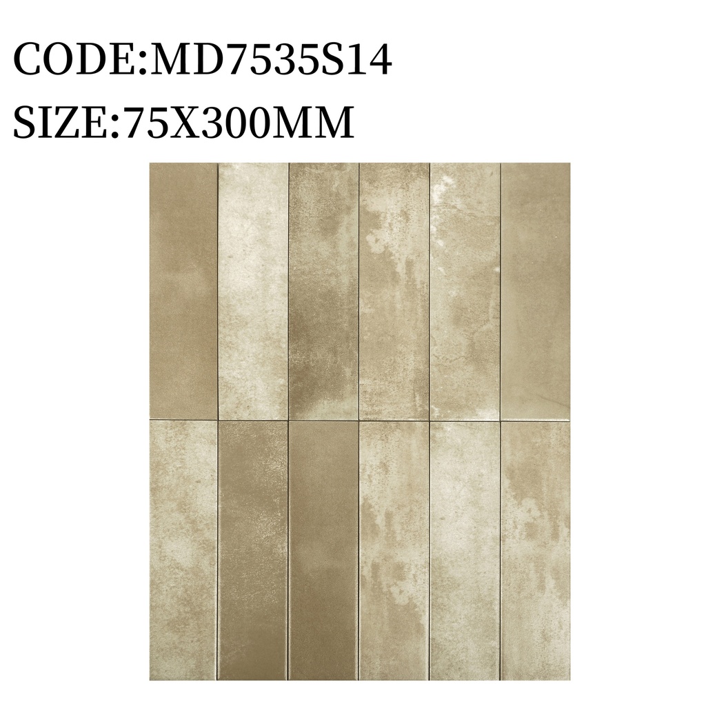 Gạch porcelain lát sàn 75x300 mm mã MD7535S14