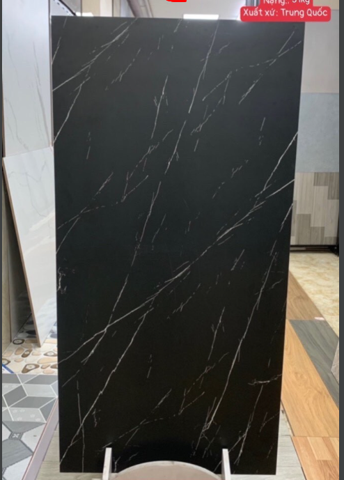 Gạch Ốp Lát Đen Tia Chớp kt 600x1200mm Men Mát Mã 12098