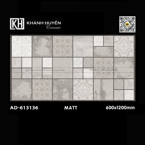 Gạch ốp lát 600×1200 AD-613136