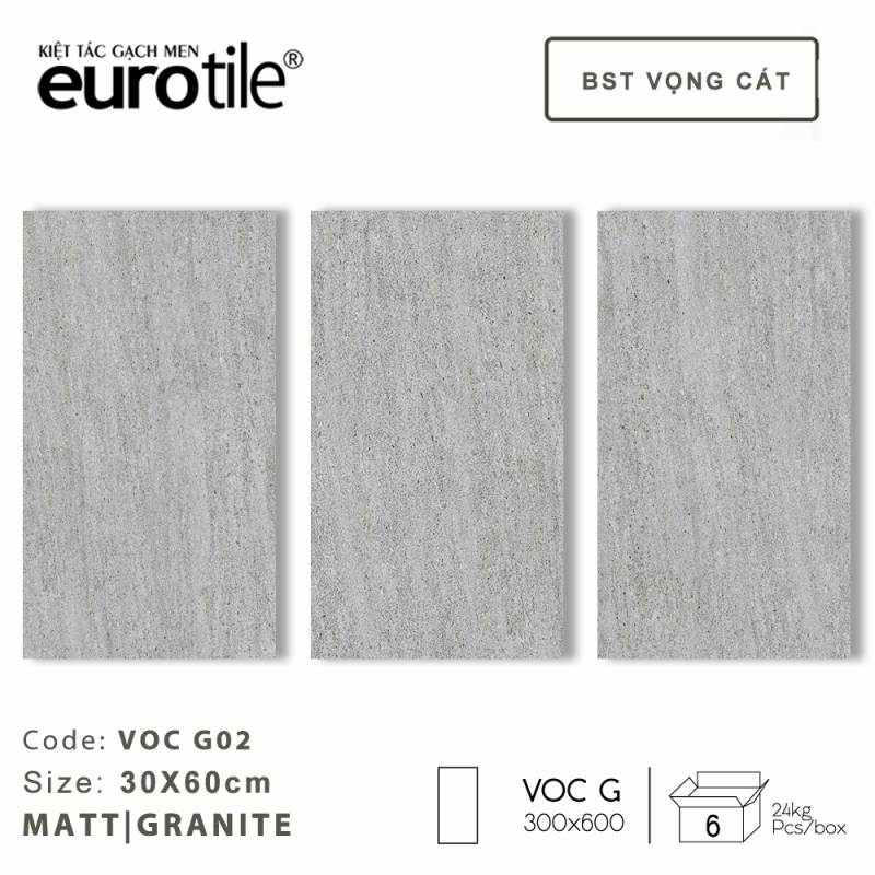 Gạch ốp lát vân xi măng Eurotile BST Vọng Cát 300*600mm VOC G02