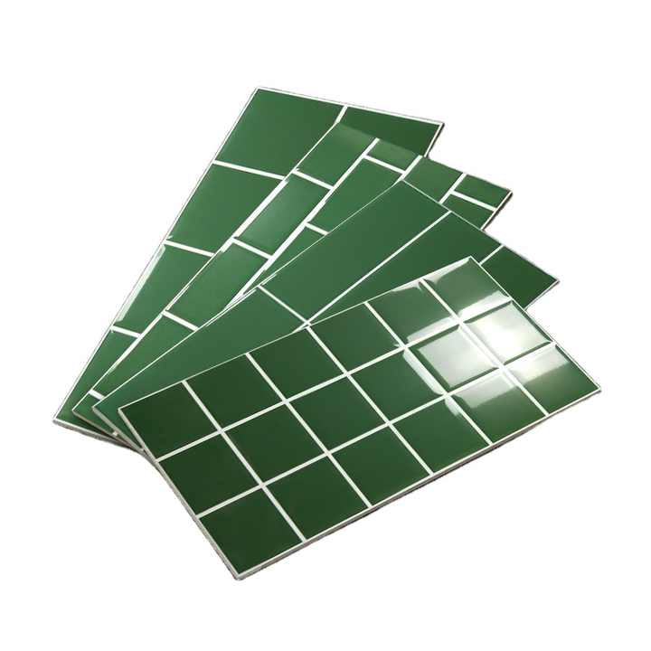 Gạch ốp tường ceramic đen 300*600mm, viền trắng, kiểu hiện đại chữ I