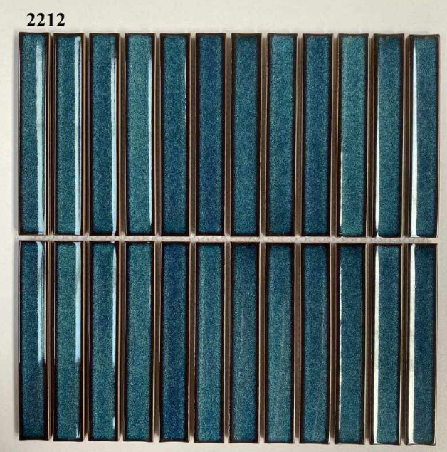 Gạch Mosaic Que Men Bóng kt 22x145mm Mã 2212