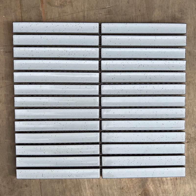 Gạch Mosaic Que Đũa Màu Trắng