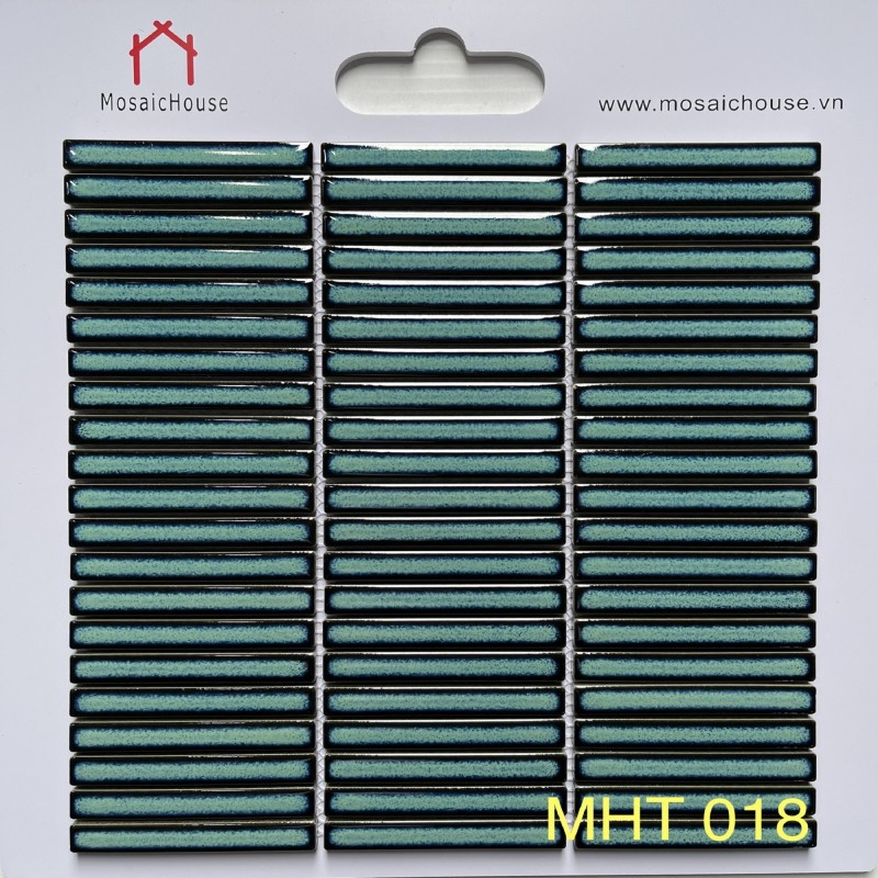 Gạch Mosaic Que Đũa Màu Xanh Lá MHT018