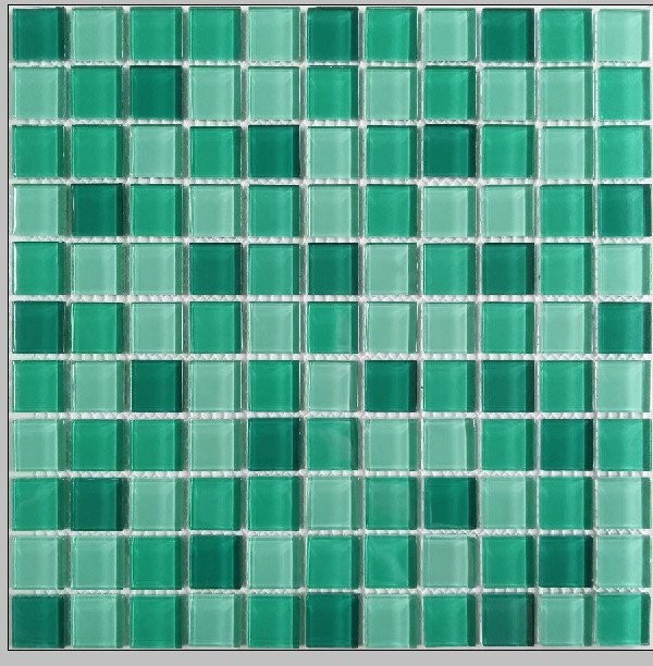 Gạch Mosaic Thủy Tinh Chip 25x25mm