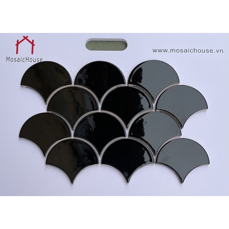 Gạch Mosaic Vảy Cá Bóng MHF 09