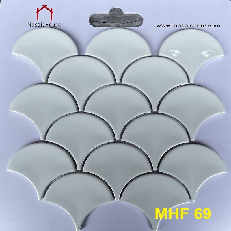 Gạch Mosaic Vảy Cá Bóng MHF 69