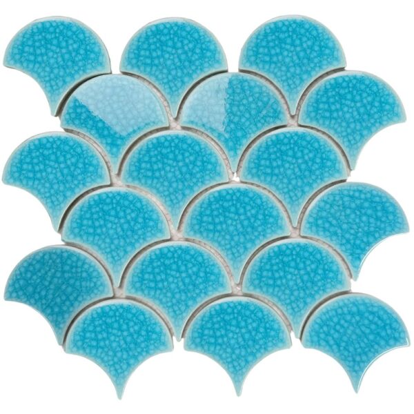 Gạch Mosaic vảy cá men rạn mã XFB90016