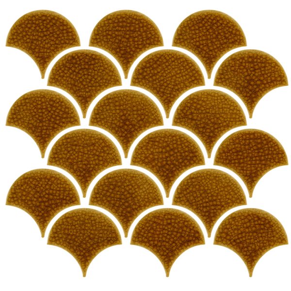 Gạch Mosaic vảy cá men rạn mã XFB90070