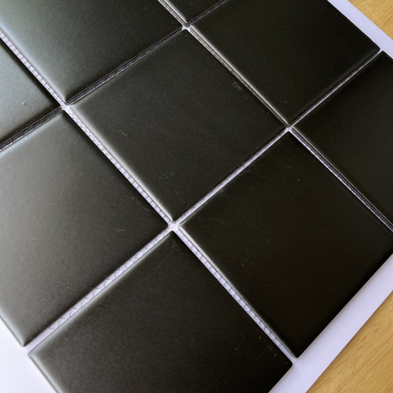 Gạch Mosaic gốm đen bóng 97x97mm 909B