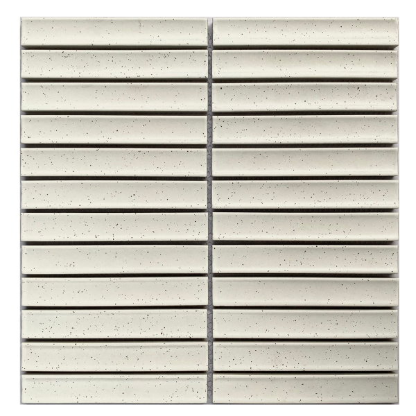 Gạch Mosaic lõm trắng mờ KT 20x145mm mã 2223