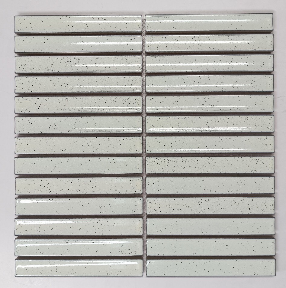 Gạch Mosaic que trắng đốm KT 22x145mm 82378