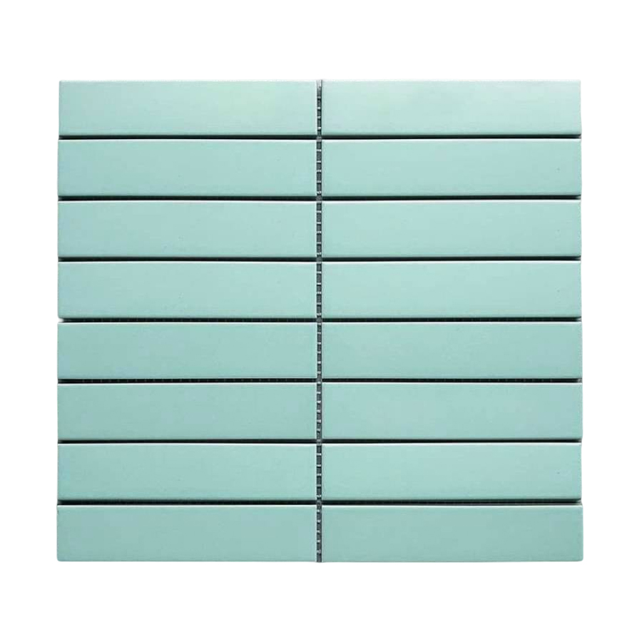 Gạch Mosaic que xanh mint KT 32X145mm mã Y33F825 (305)